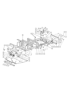 Frame Assembly 60-Inch Diagram and Parts List for M60-CT 53AL8CTX750-28-HP-3Cylinder-OHV Cub Cadet Lawn Tractor